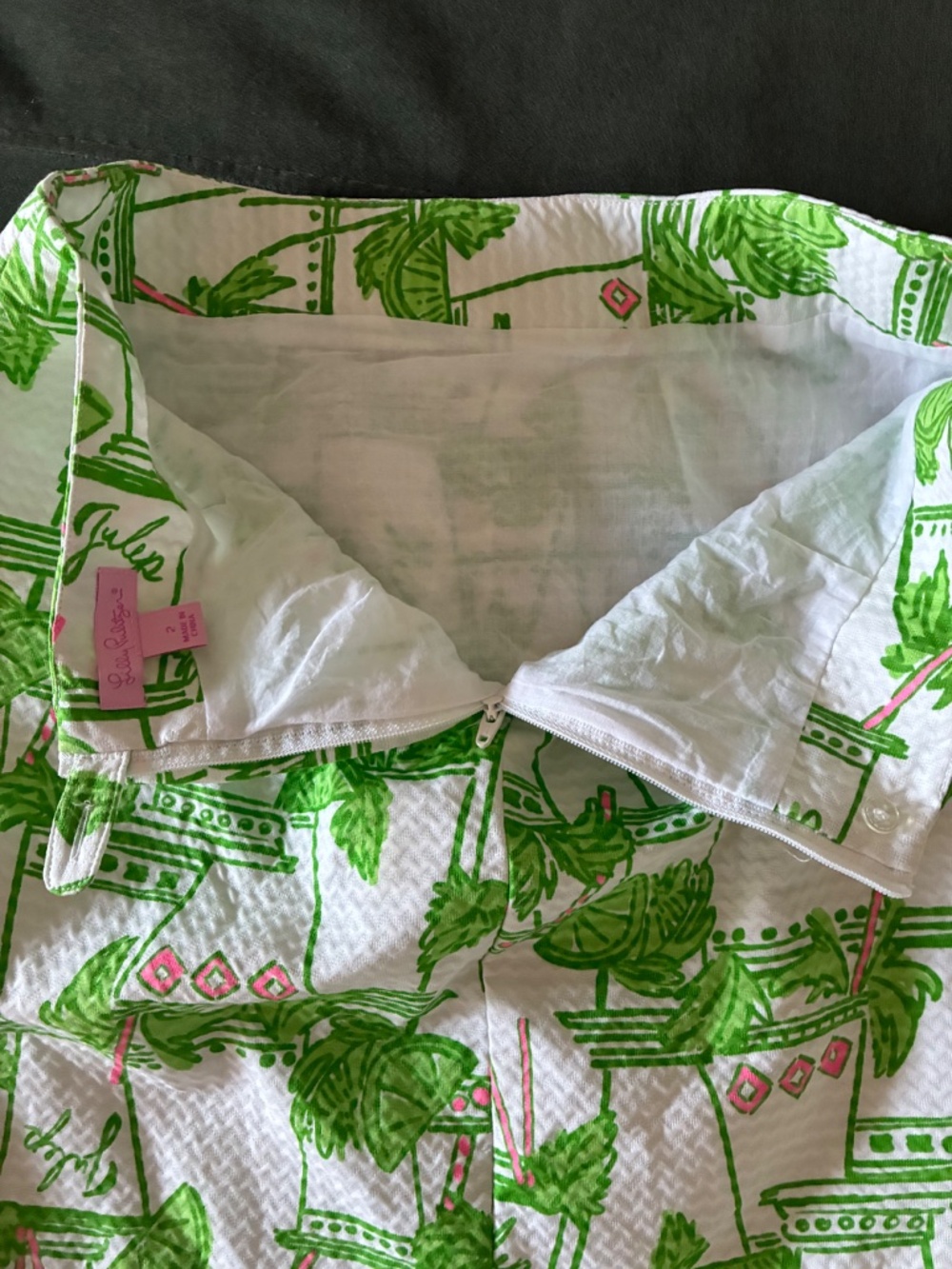 Lilly Pulitzer Just Add Mint mini skirt XS S - Picture 6 of 12